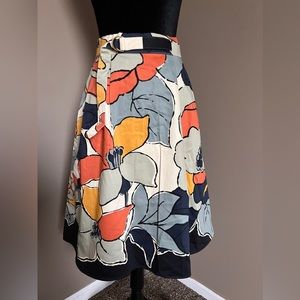 Anthropologie Tabitha flowers skirt in size 4Petite